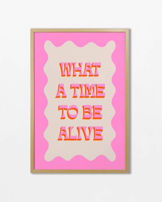 Cuadro ilustracion rosa