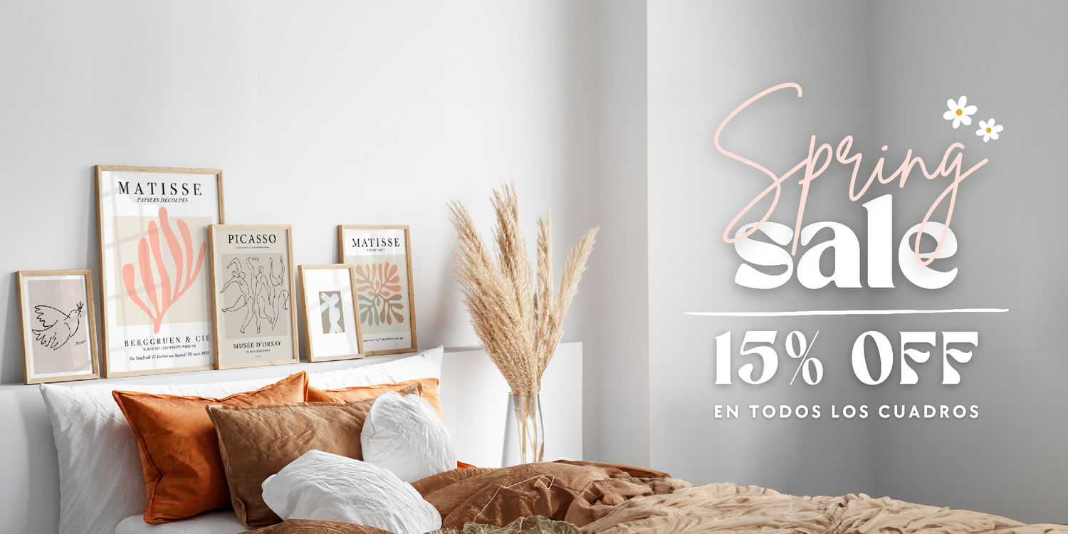 15% off en todos los cuadros